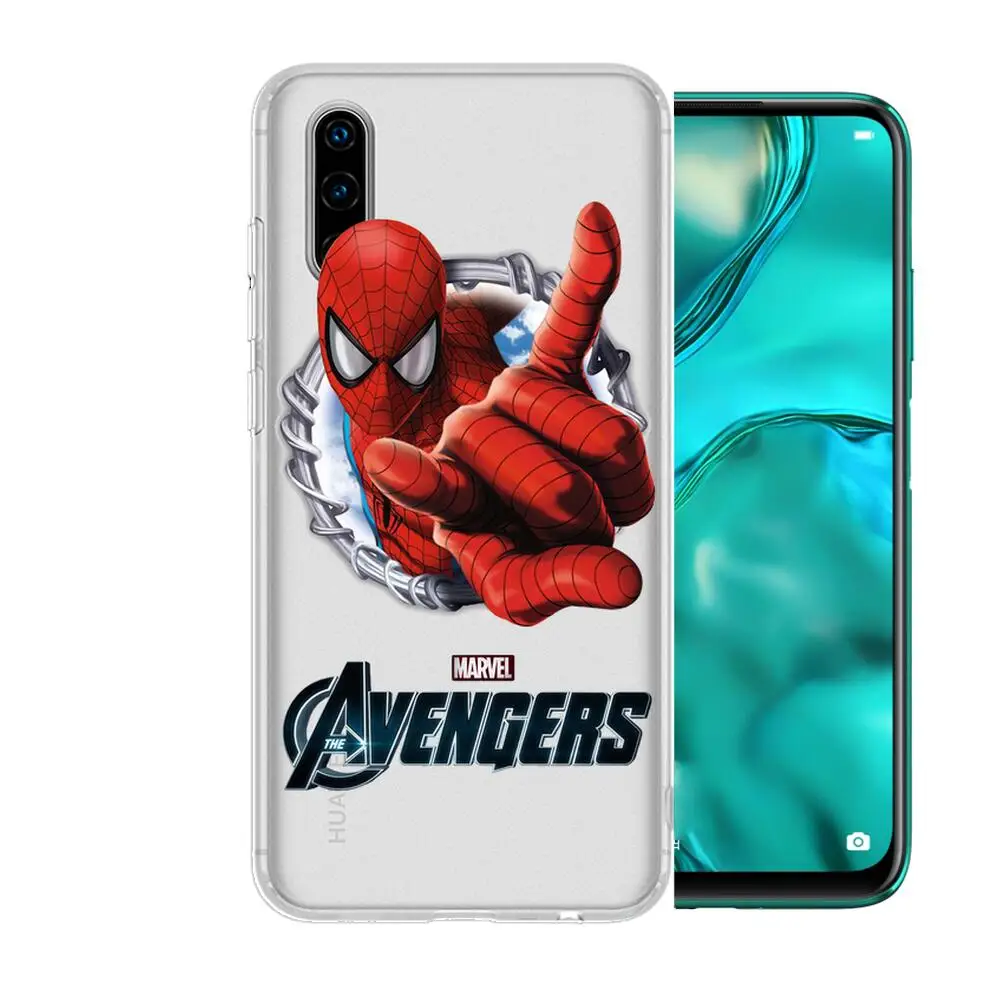 2021 чехол для телефона с супергероями из аниме Человек-паук Huawei p50 P40 P30 P20 P10 P9 P8 Lite E
