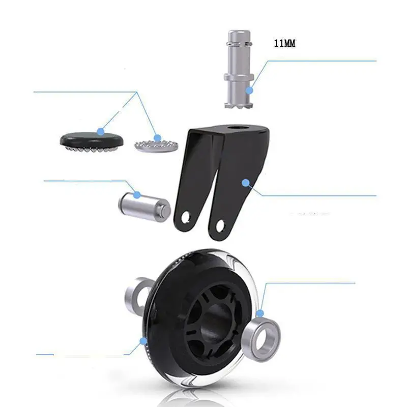Стопорное кольцо из полиуретана 5 шт./лот 2 дюйма/3 дюйма M10/M11Caster черное прозрачное