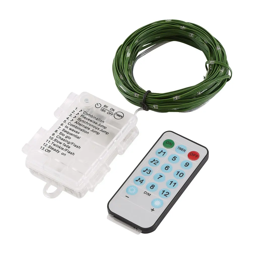 10M 100Led Music String Light Voice Control Copper Wire Multicolor Fairy Holiday Decorative Lamp | Лампы и освещение