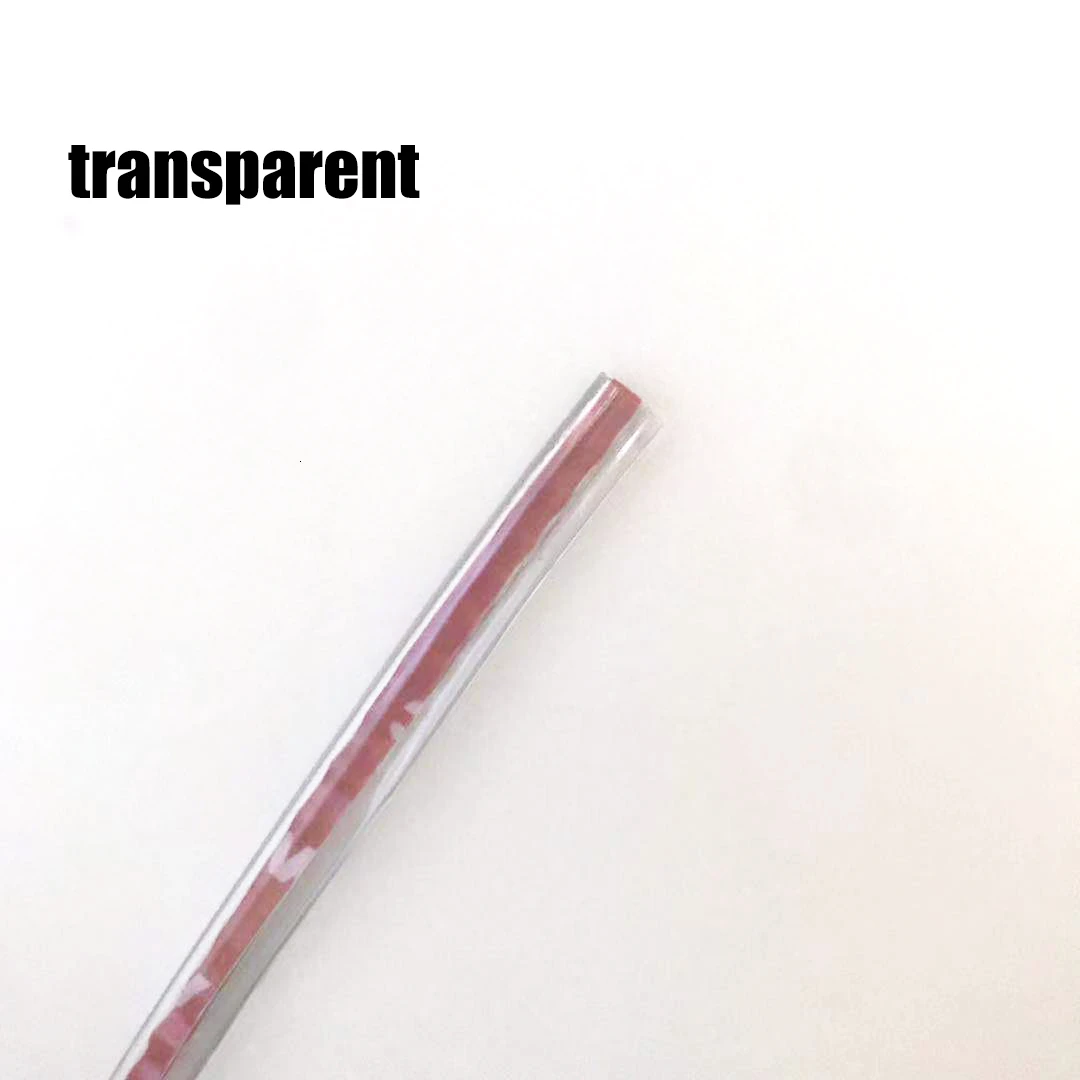 Transparent 5 м Автомобильная дверь протектор края авто резиновые уплотнения царапин Бампер Защитный молдинг полосы защиты уплотнение автомобиля Стайлинг - Цвет: Transparent