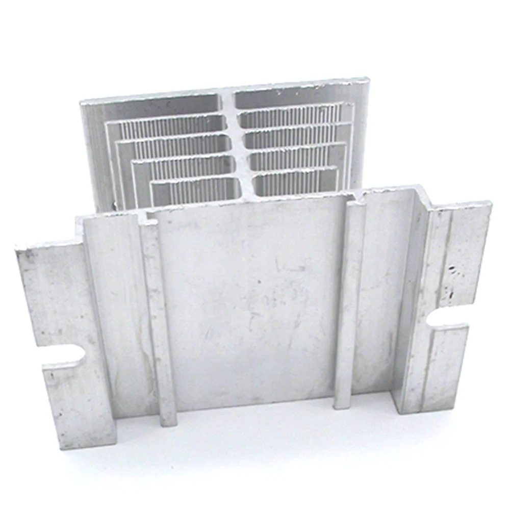 Однофазный твердотельный релейный радиатор T-типа SSR серебристый черный