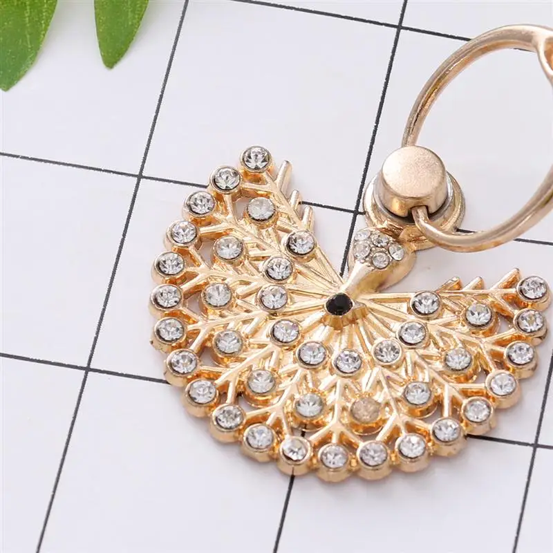 Стразы в форме павлина кольцо подставка для телефона универсальный держатель