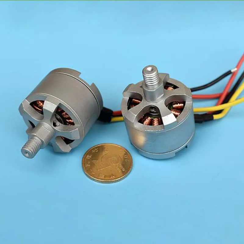 1500KV с источником питания от постоянного тока, 6-12V 18500 об/мин 3-фазы микро 2204 PTZ бесщеточный двигатель 20 мм двойной шариковый подшипник внешний ротор для автомобиля для квадрокоптера дрона с дистанционным управлением