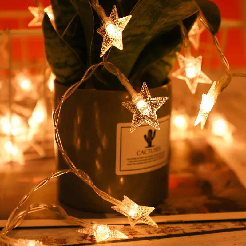 

Christmas Lights Fairy Lights Star Light String Twinkle Garland Battery Christmas Decor Outdoor Garland Light New Year Navidad