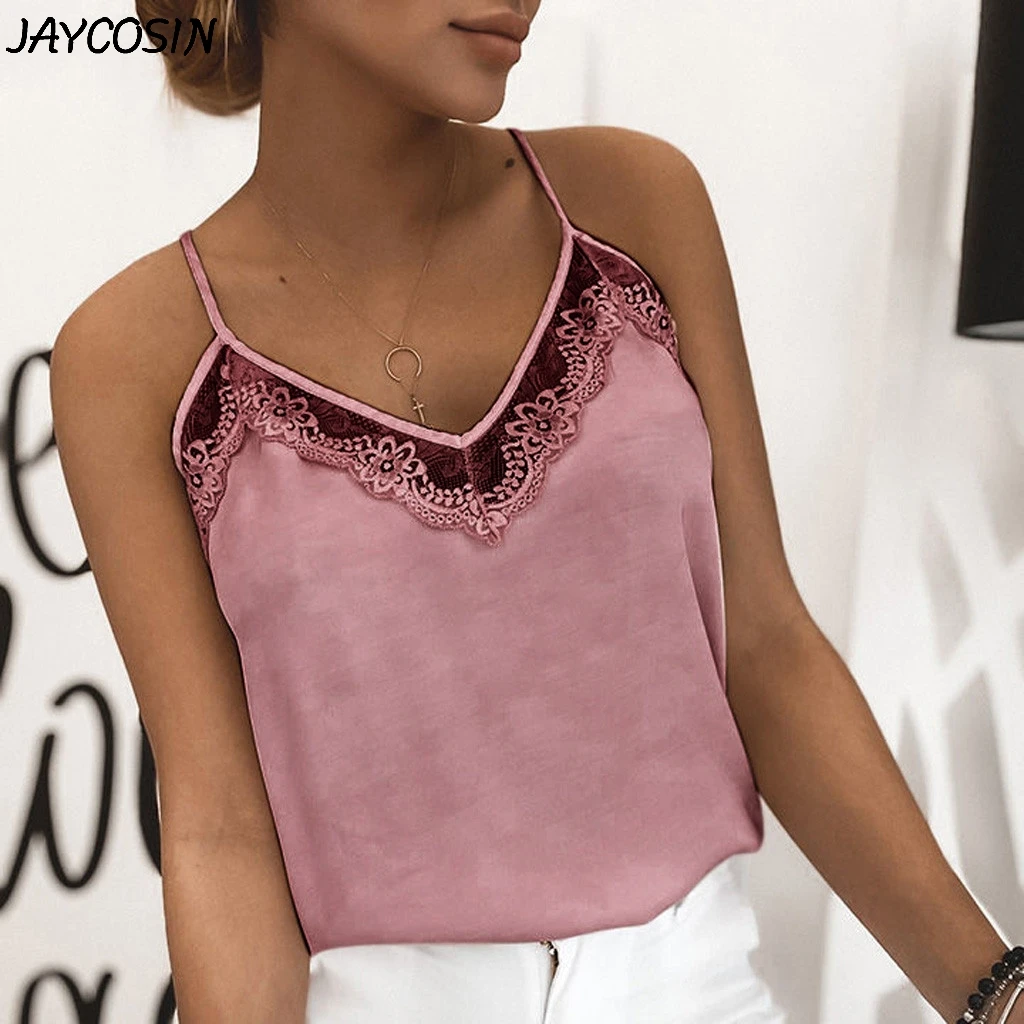Женский кружевной жилет модная майка без рукавов футболка нижнее белье майки