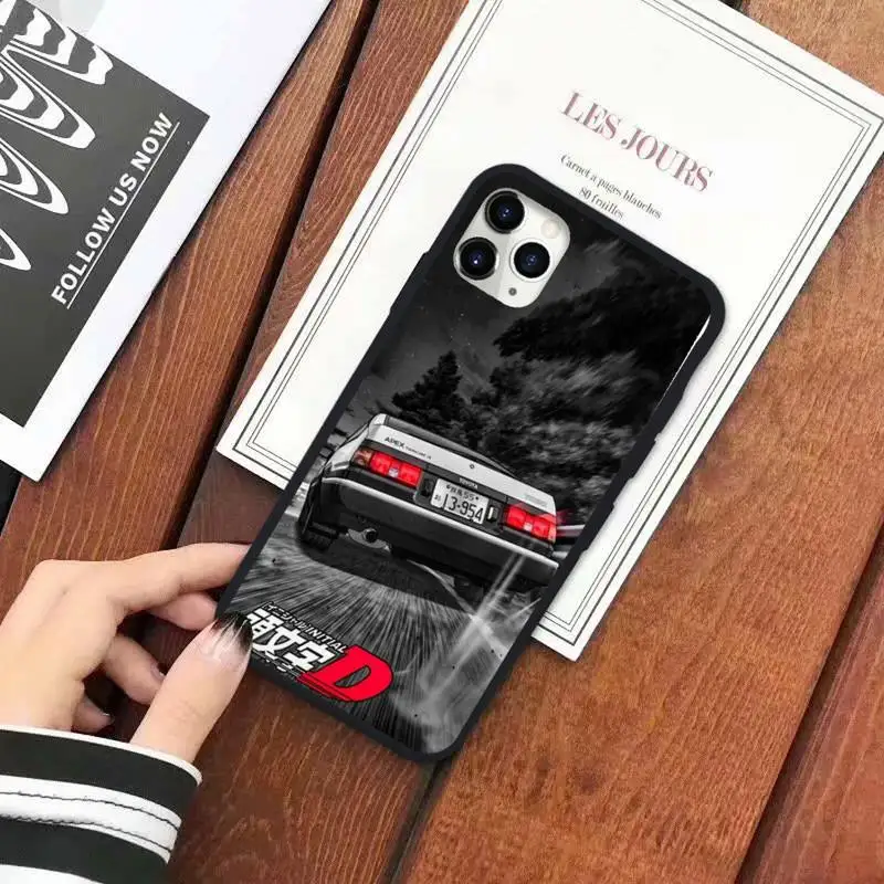 

Initial D japanese anime luxury brand shell Phone Case for iPhone 11 12 pro XS MAX 8 7 6 6S Plus X 5S SE 2020 XR