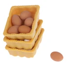 Миниатюрные аксессуары для кукольного домика в масштабе 1:12, еда, мини-яйцо с поддонами для яиц, кукольный домик, Кулинария, игра, еда