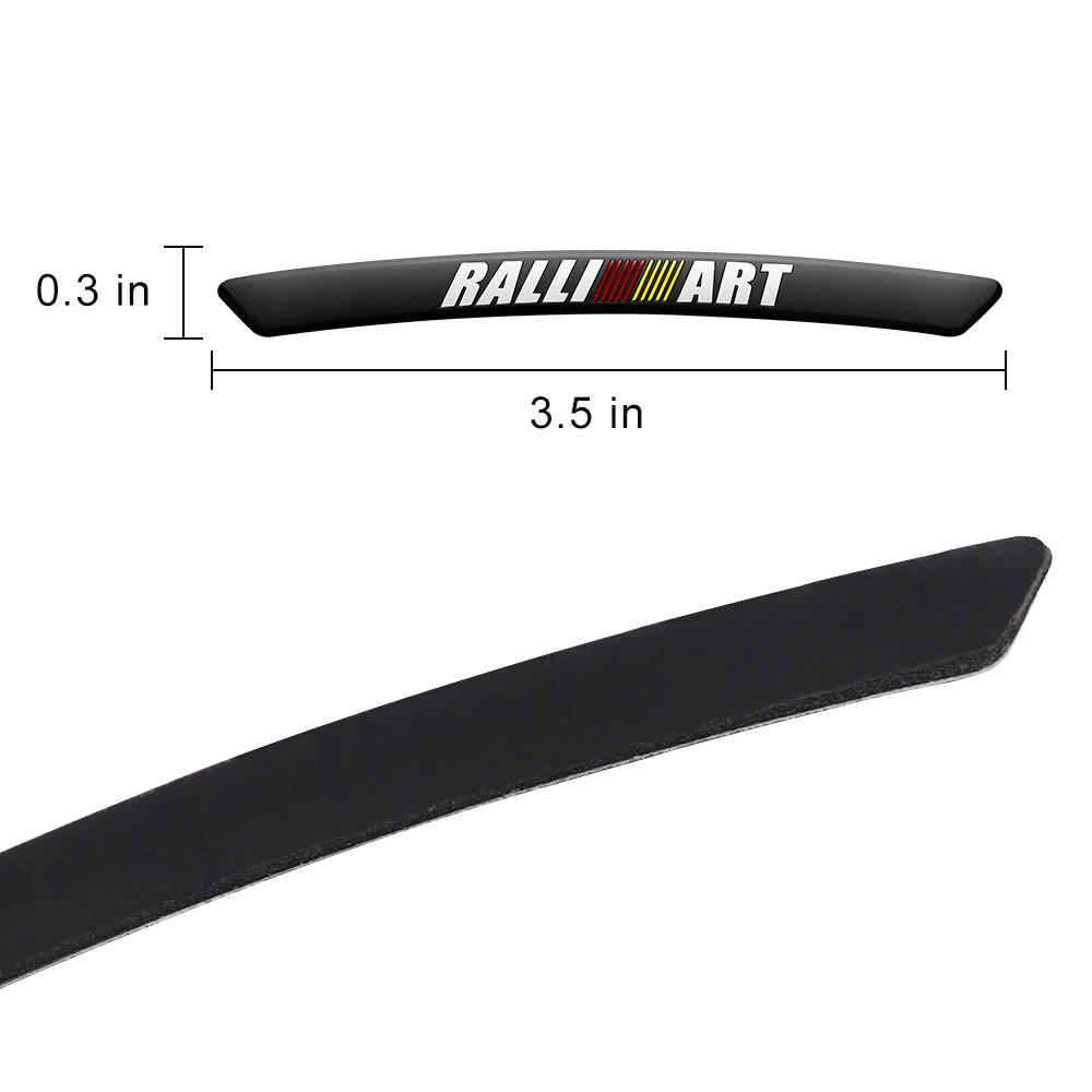 

4pcs For Mitsubishi RALLIART Racing Logo Sticker Metal Car Tuning For Colt Lancer Galant Fortis Montero L200 Wheel Hub Decals