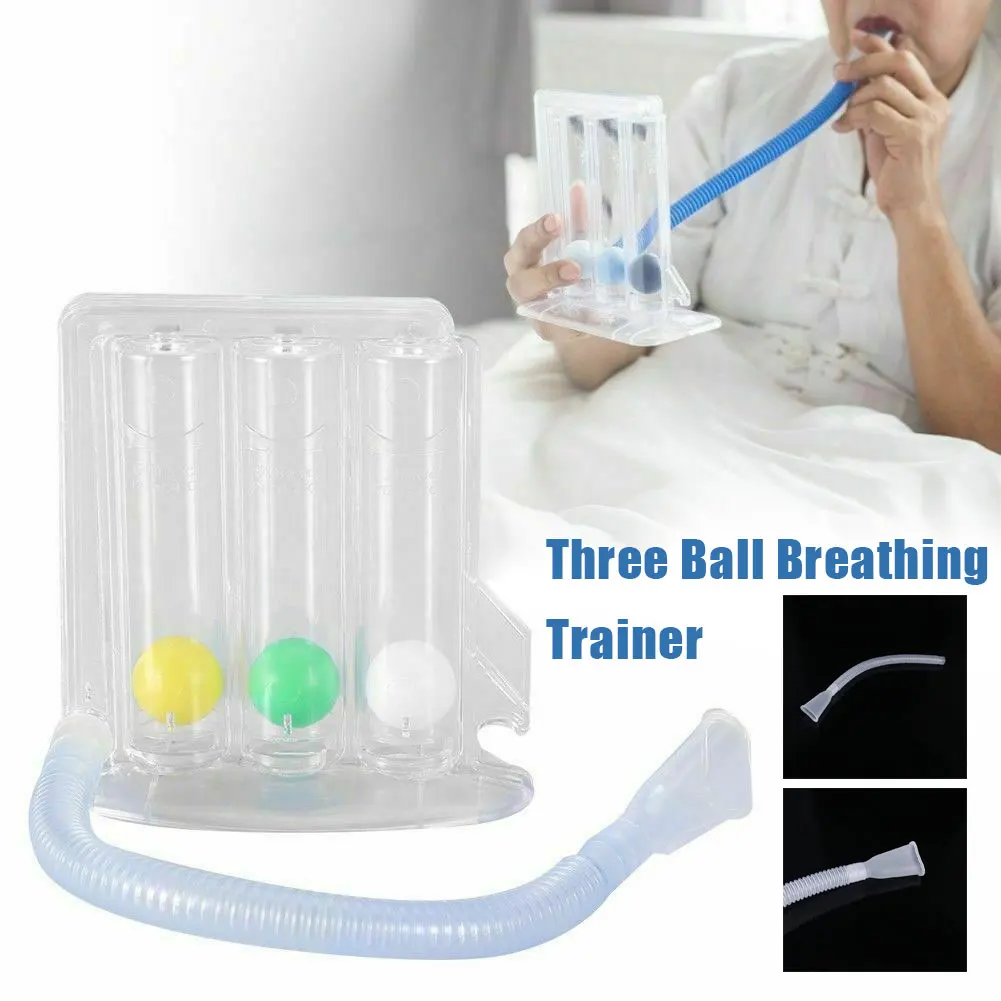 

1 Pcs New Breathing Trainer Three-ball Meter Spirometry Trainer Lung Function Exerciser
