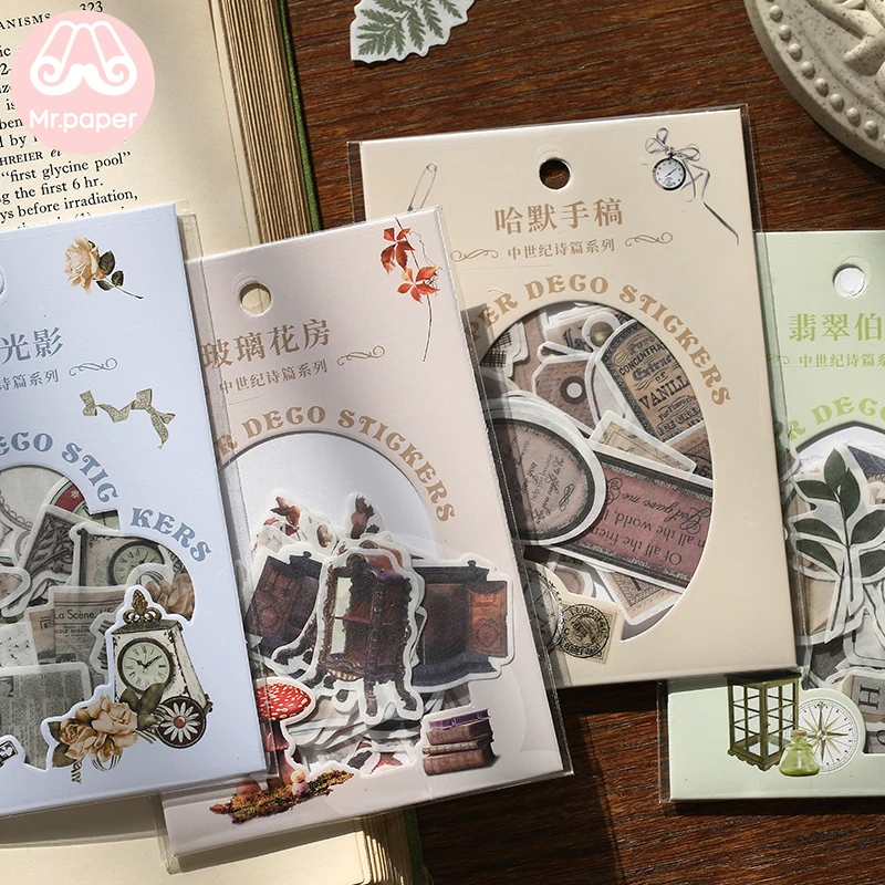 Mr.paper 40 шт./упак. винтажные Ретро стихи средневекового возраста креативные