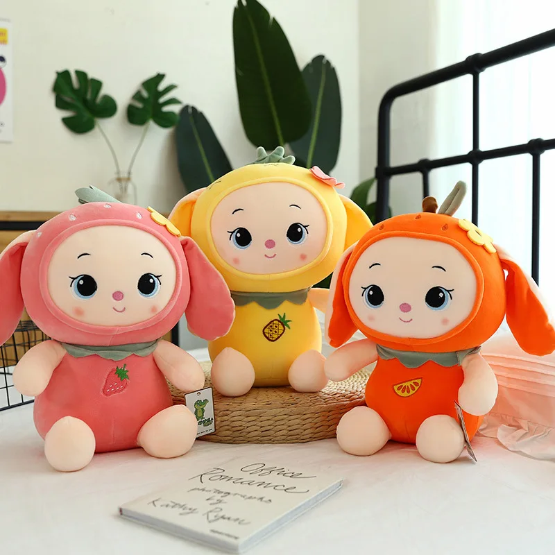 

Lovely Carrot Rabbit Plush Toy for Children Stuffed Bunny Animal Doll Kids Baby Kawaii Appease Toy Cute Birthday Gift