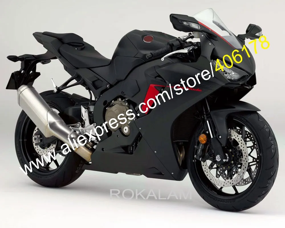 Комплект кузова для Honda CBR1000RR 2017 2018 2019 CBR 1000RR 17 18 19 CBR1000 RR матовый черный обтекатель