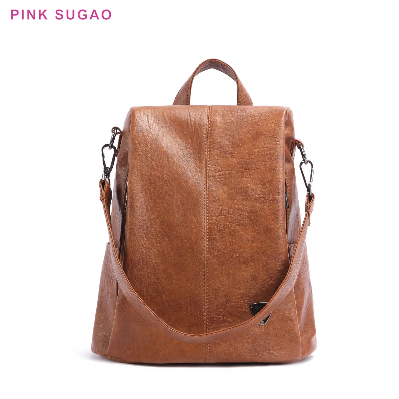 

Pink Sugao women backpacks travel backpack fashion bookbag leather backpack weekend bag anti theft backpacks laptop backpack new