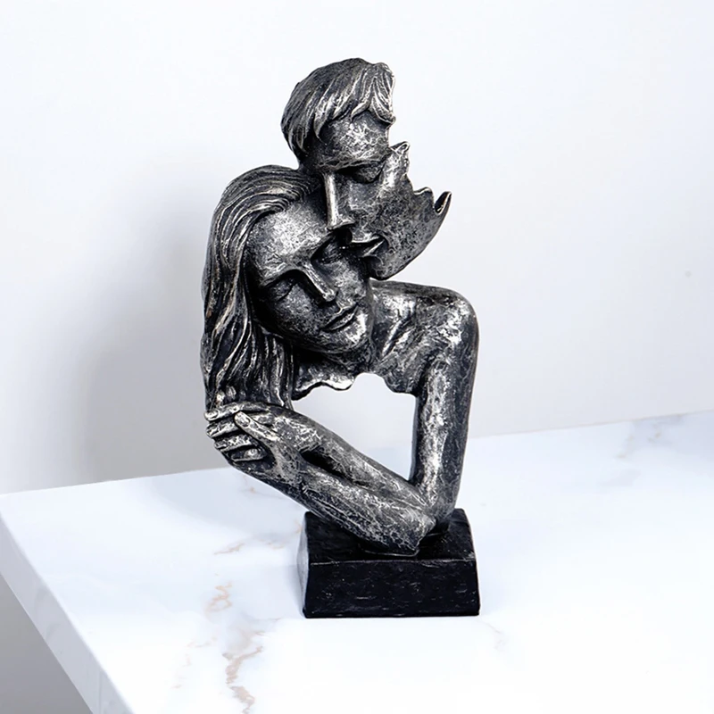 

Vintage Couples Statue Valentine'S Day Christmas Gifts Abstract Figurines Bust Statue Resin Crafts Home Decoration