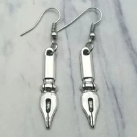 new style pen earrings ladies punk brush earrings fashion jewelry gifts souvenirs