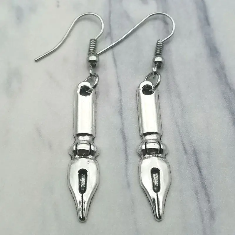 Новый стиль серьги в форме пера Дамы Панк кисти Модные Ювелирные изделия Подарки