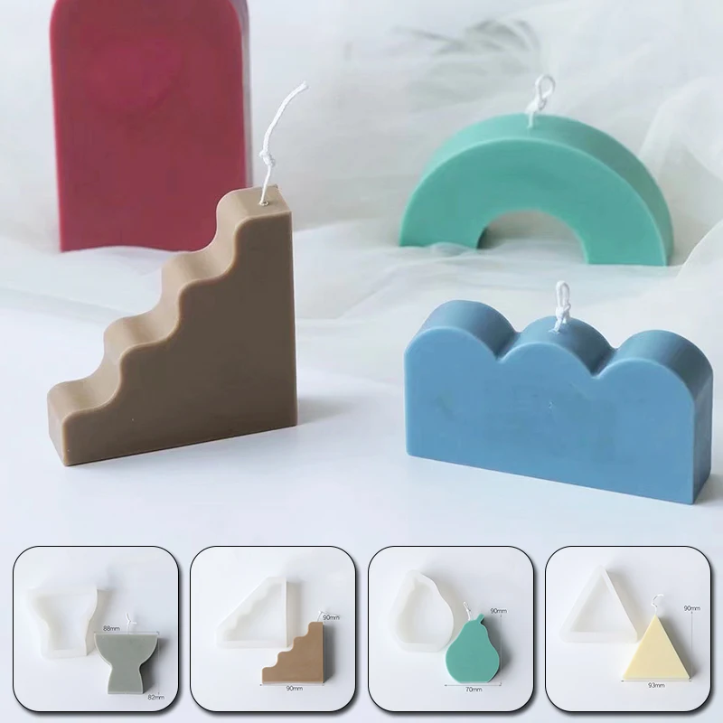 

1PC Silicone Mold For Make Candle Geometry Shape Handmade Tool Creative Crafts Making Aromatherapy Plaster Mold DIY Accessories