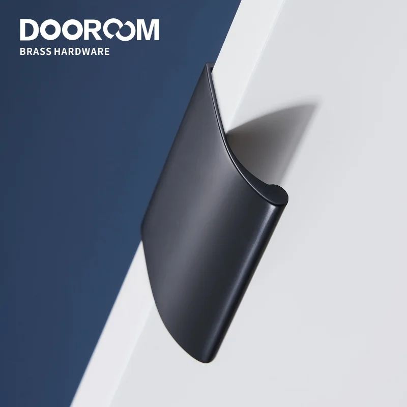 Ручки из латуни Dooroom Hidde длинные скрытые ручки шкаф ящик для шкафа обувная коробка