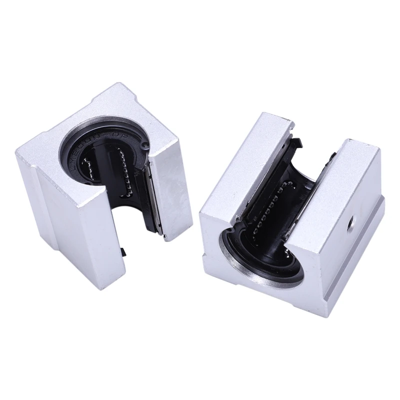 

4x Aluminum Linear sliding block Motion Router Solid Block C Silver (SBR20UU,20mm)