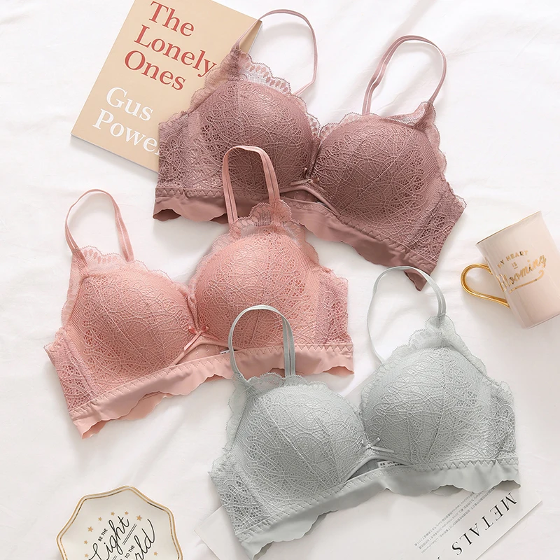 Женские модные черные и розовые сексуальные бюстгальтеры Wasteheart бесшовные