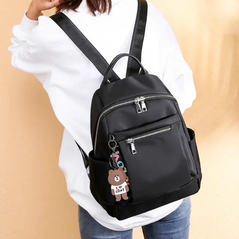 

Female Oxford 2021 New Korean Fashion Schoolbag Large Capacity Waterproof Backpack Multifunctional Outdoor Travel All-Match