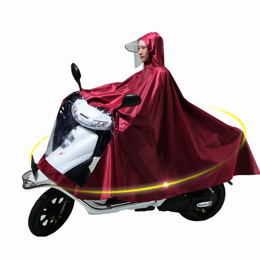 

Mens Waterproof Long Hooded Rain Coat Ladies Motorcycle Moto Electric Adulto Long Coat Ladies Chubasquero Poncho Rain Coat L