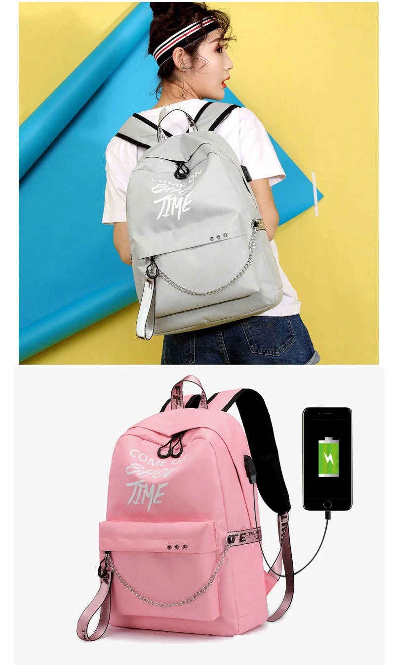 Women's Backpack School Bag for Teenage Girls New Waterproof Nylon a bag Travel Soulder Bags Female Preppy Style Knapsack