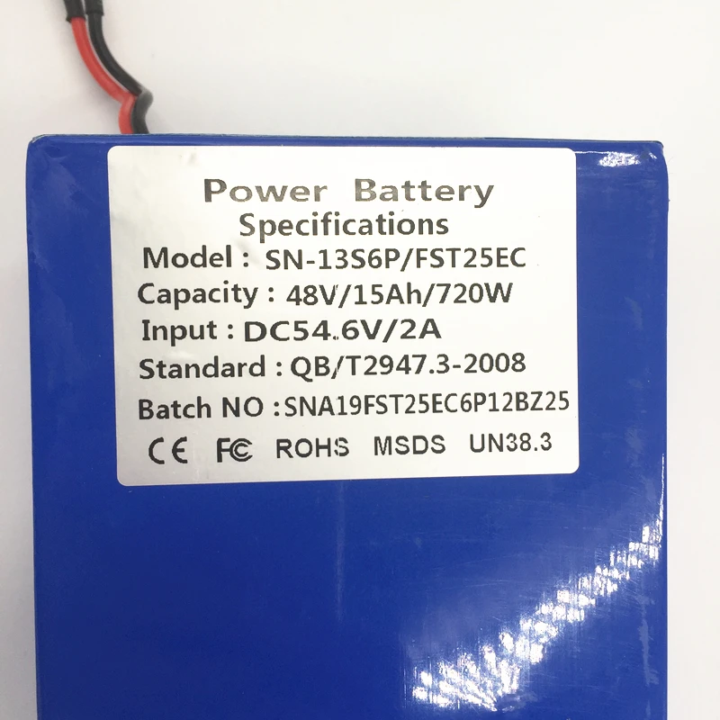 Литиевый аккумулятор для электрического скутера Mercane 48 В 15 Ач 54 6 в 2 А|Детали и