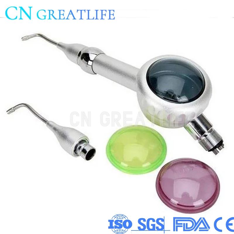 

4 Hole Colored Dental Tooth Whitening Sander Gun Jet Tooth Polisher Air Prophy