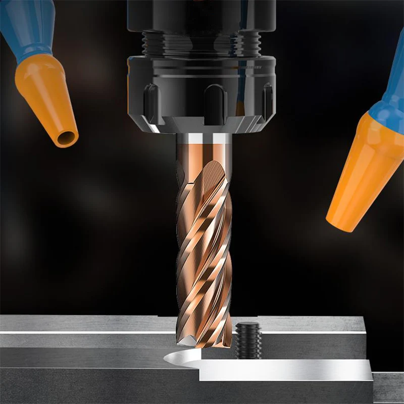 

2 Flutes/4 Flutes HRC55 Carbide End Mill Tungsten Steel Milling Cutter CNC Machining Center Cutting Tools