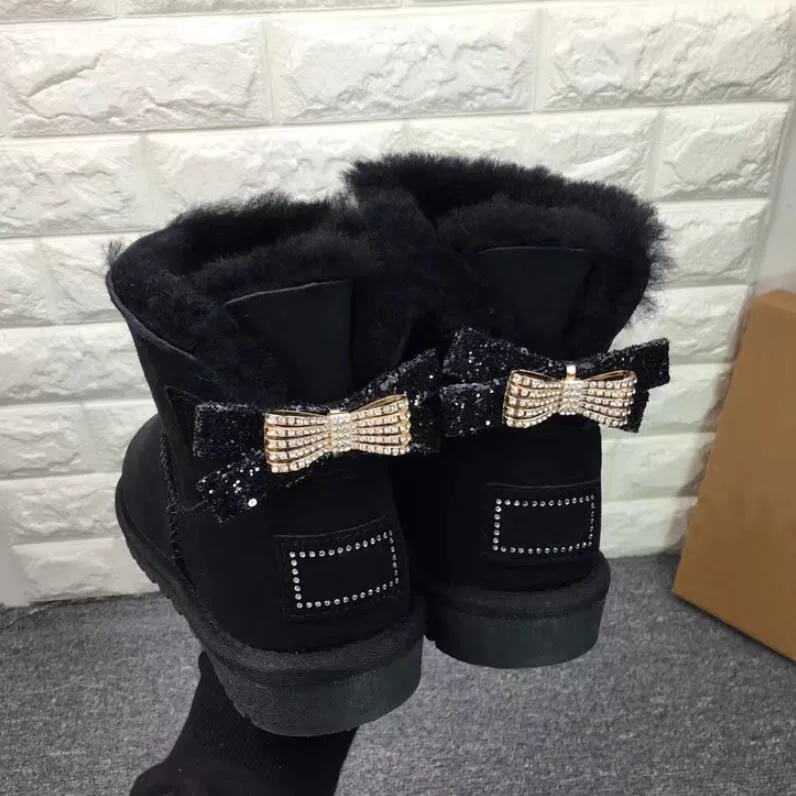 Новые женские классические зимние ботинки высокого качества с двойными