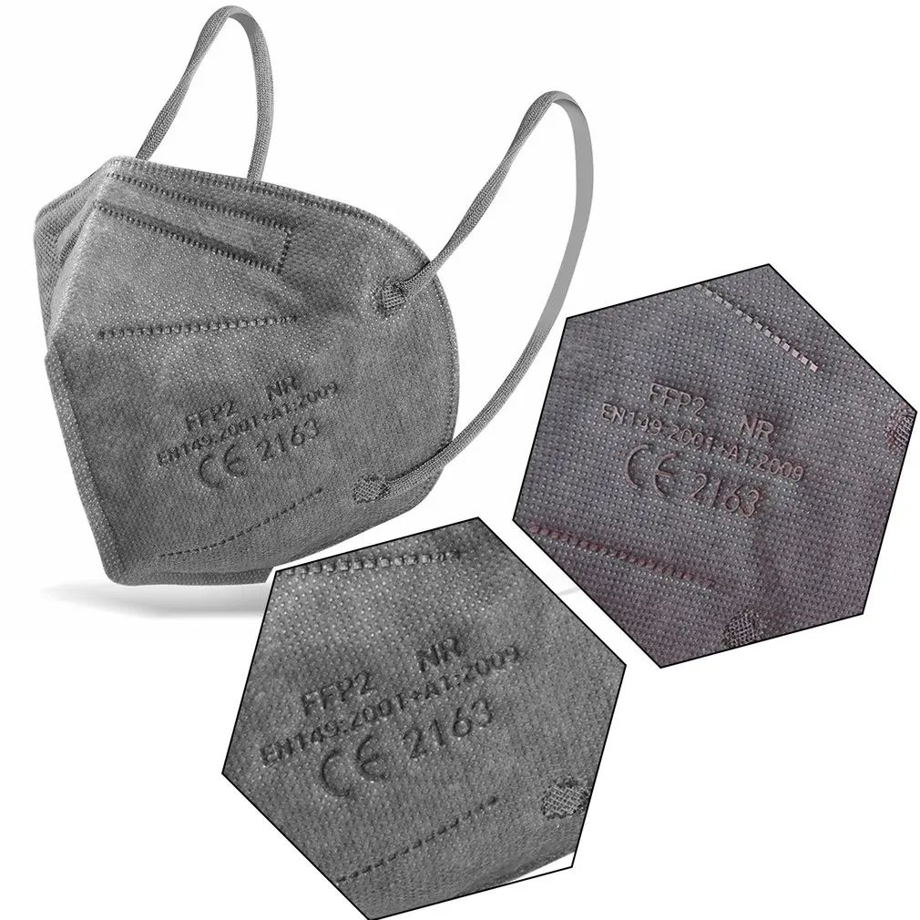 

10-200PCS FFP2 Mascarillas Reutilizable 5 Layers Filter Protective 95% PM2.5 Approved Hygienic ffp2mask ce FFP2 Negras fpp2