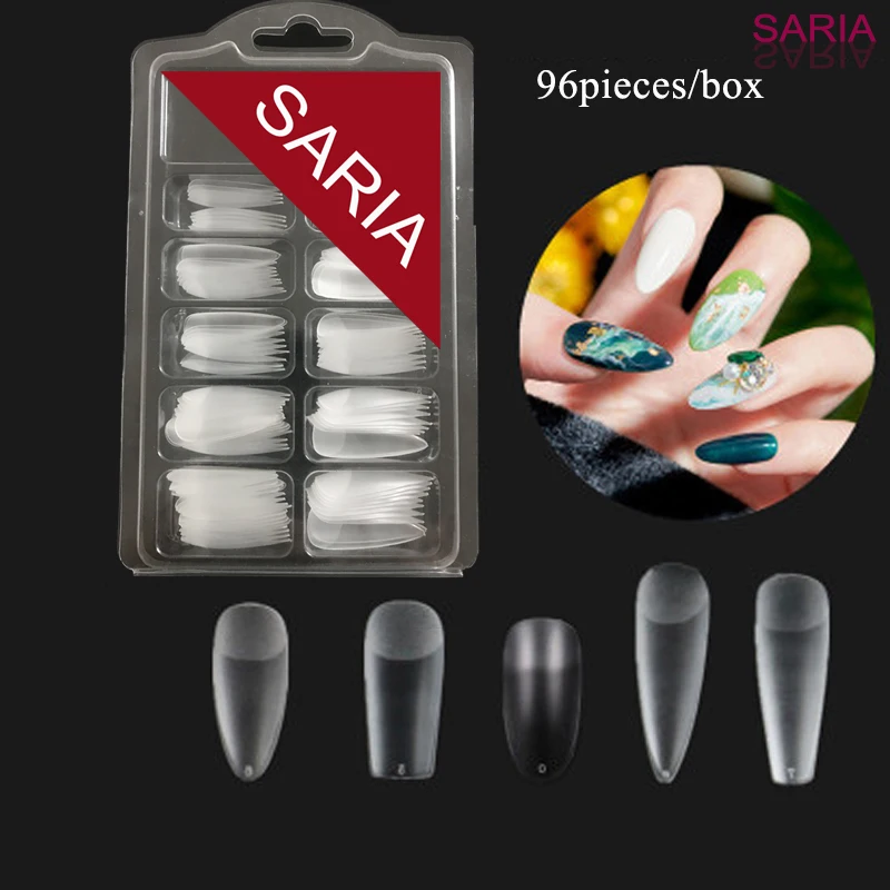 96 шт. предметов для дизайна ногтей тонкий в форме лестницы миндальный длинный