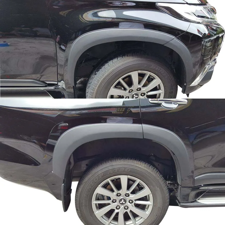 Брызговики для Mitsubishi Montero Pajero Sport 2016 2017 2018 2019 матовые черные|Грязезащита| |