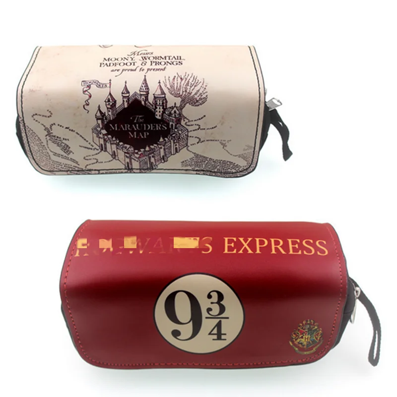 Фильм hp Potter фигурка игрушечный карандаш коробка двухслойный Кошелек для монет