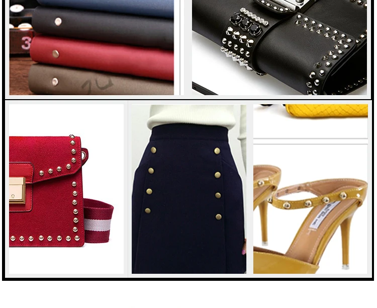 

High quality rivets Diy handmade wallet key bag belt decoration double sided stainless steel rivet flat rivet
