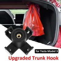 for tesla model 3 rear trunk hook car bolt cover mounting holder interior modified accessories for grocery bag luggage organizer