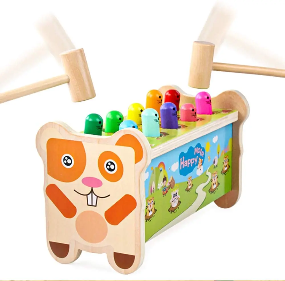 Деревянная Скамья Landzo с молотком детские дошкольные игрушки развивающая игрушка