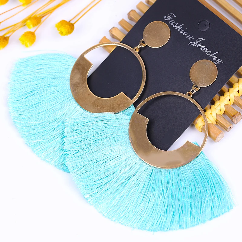 Серьги с кисточками для женщин ювелирные изделия в стиле бохо 2020 корейские