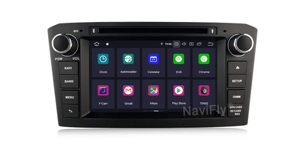 2 Din Android 9,0 авто gps навигации для Toyota Avensis T25 2003 2004 2005 2006 2007 2008 автомобильный dvd-радиоплеер
