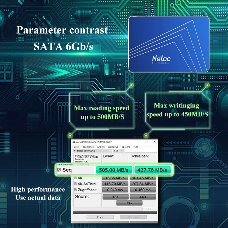 Netac N500S SSD 240 GB 2 5 '𧒀 120 ГБ 1 ТБ жесткого диска TLC 60 Гб Внутренний твердотельный