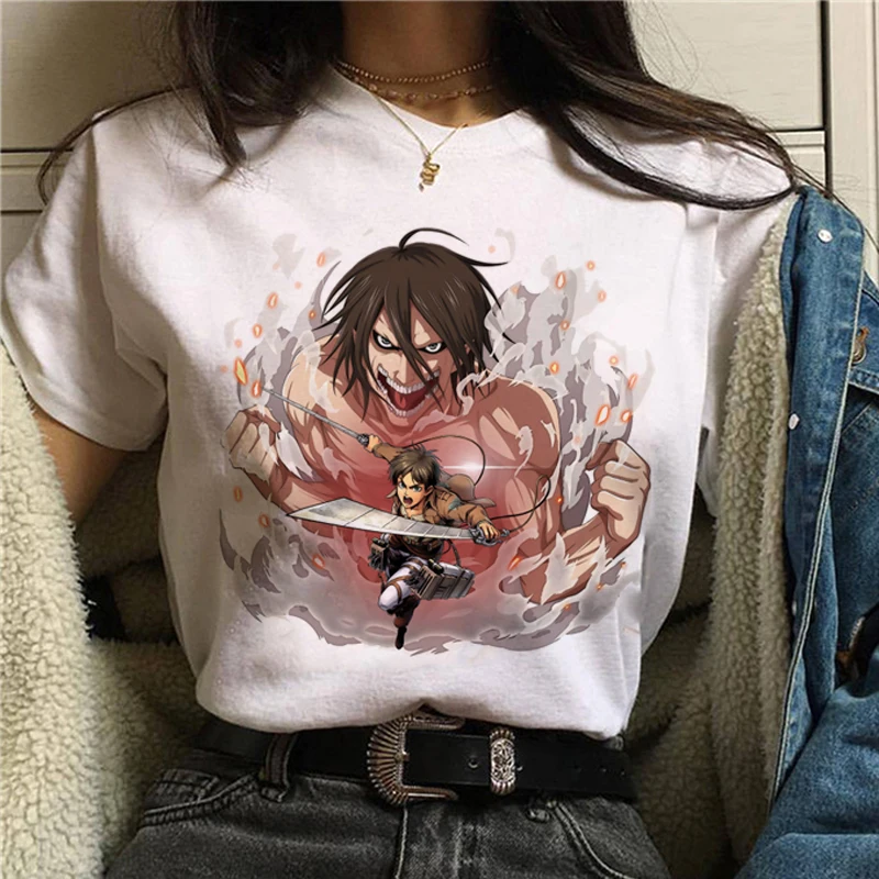 

Attack on Titan Shingeki No Kyojin summer top tshirt male harajuku kawaii t shirt harajuku t shirt harajuku