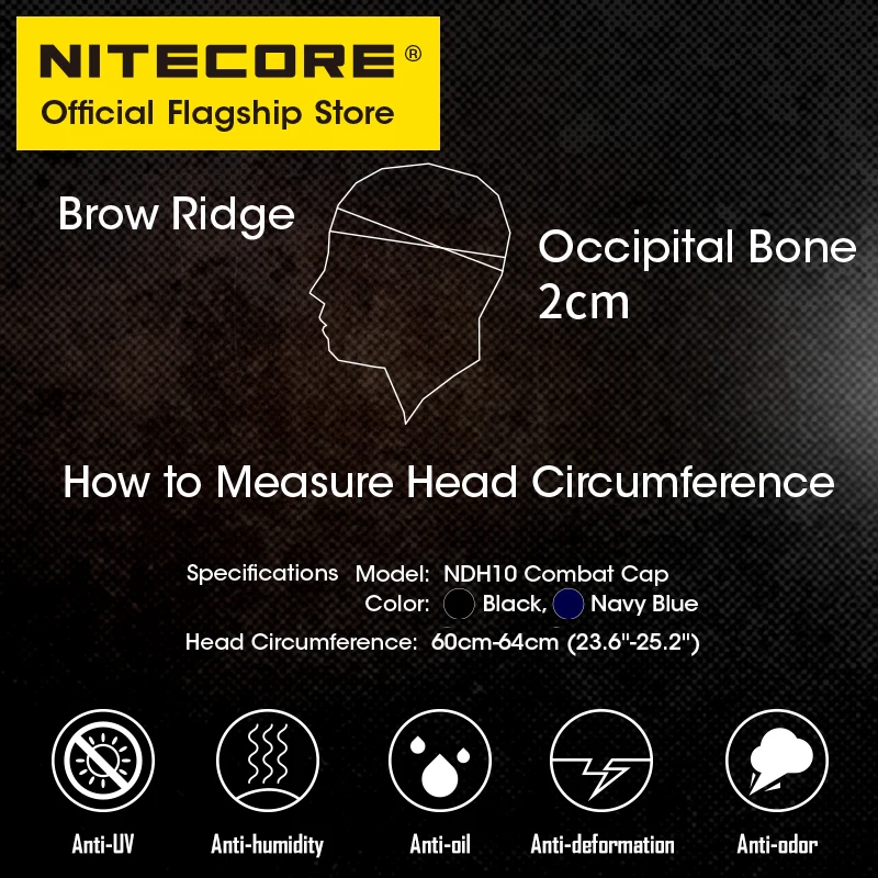 Детская Боевая шапка NITECORE NDH10 спортивные шапки для активного отдыха походов