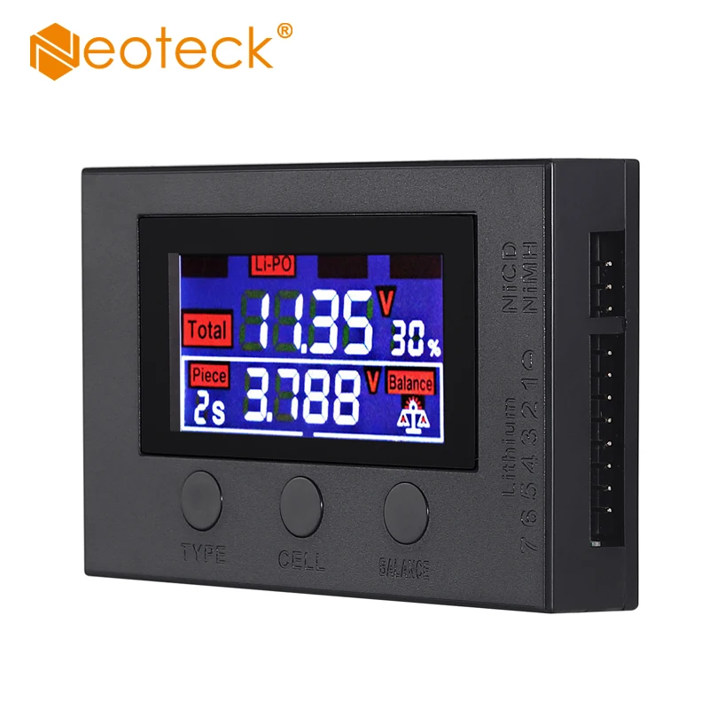 Neoteck RC Cell Meter 7 LiPo LiFe Li Ion NiMH Digital тестер емкости батареи напряжения|Измерители