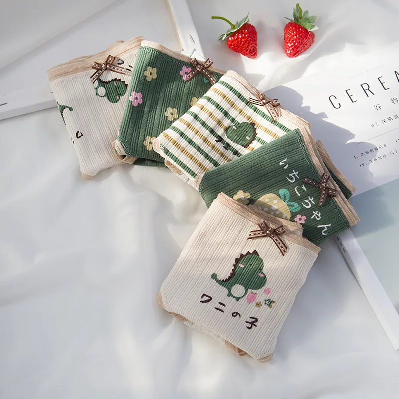 Трусики женские с рисунком динозавра х/б | Женская одежда