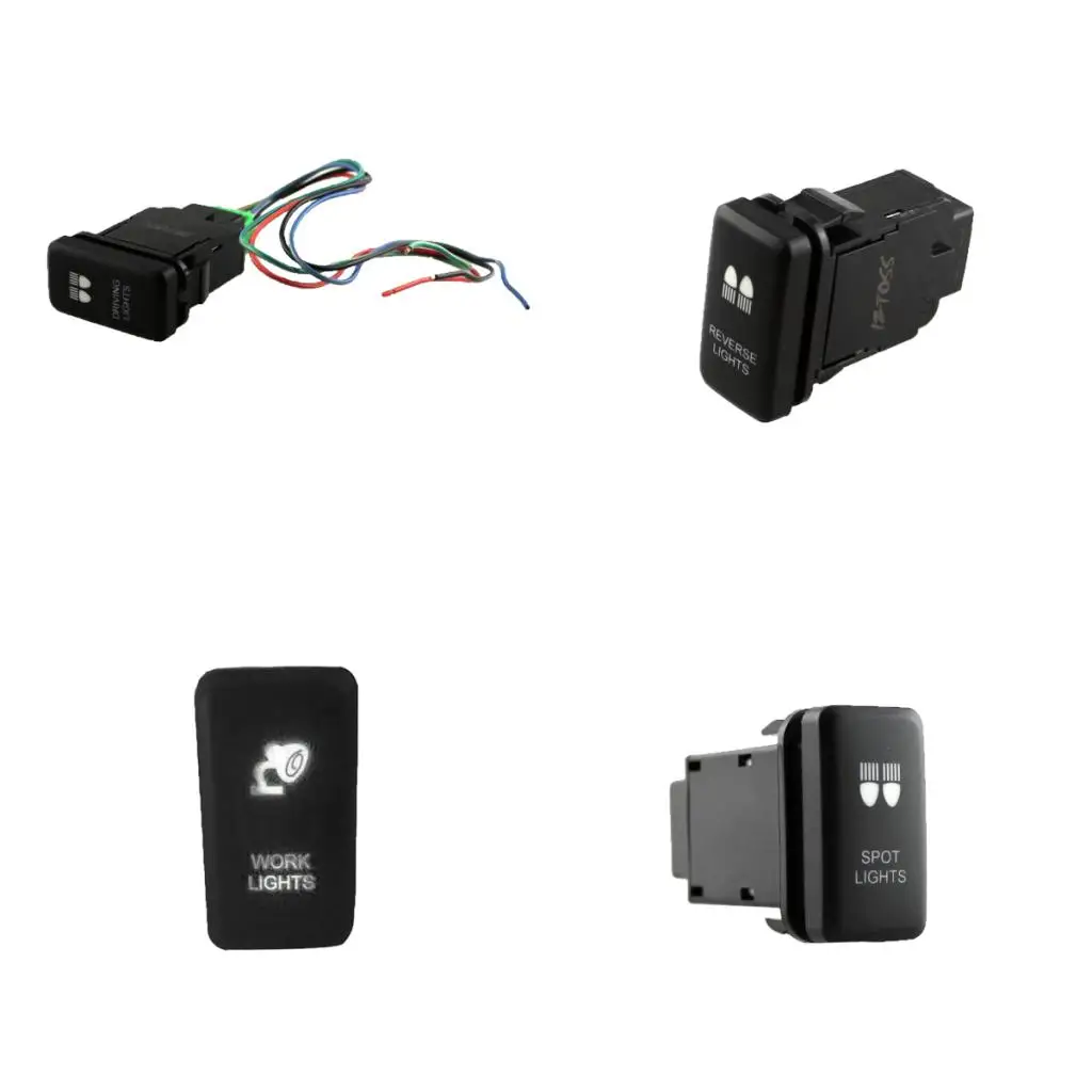 4-компонентный кнопочный выключатель синий светодиодный светильник заднего хода