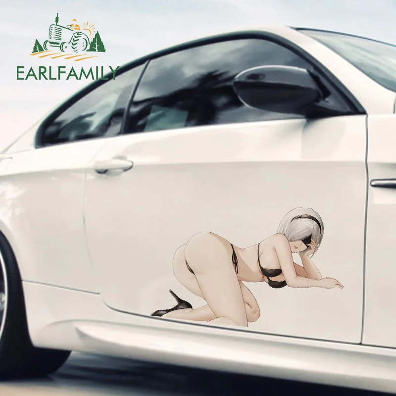 

EARLFAMILY 43cm x 28.8cm for NieR Personality Creative VAN Car Stickers Vinyl DIY Hip Hop Anime Decals Scratch-proof Decoration