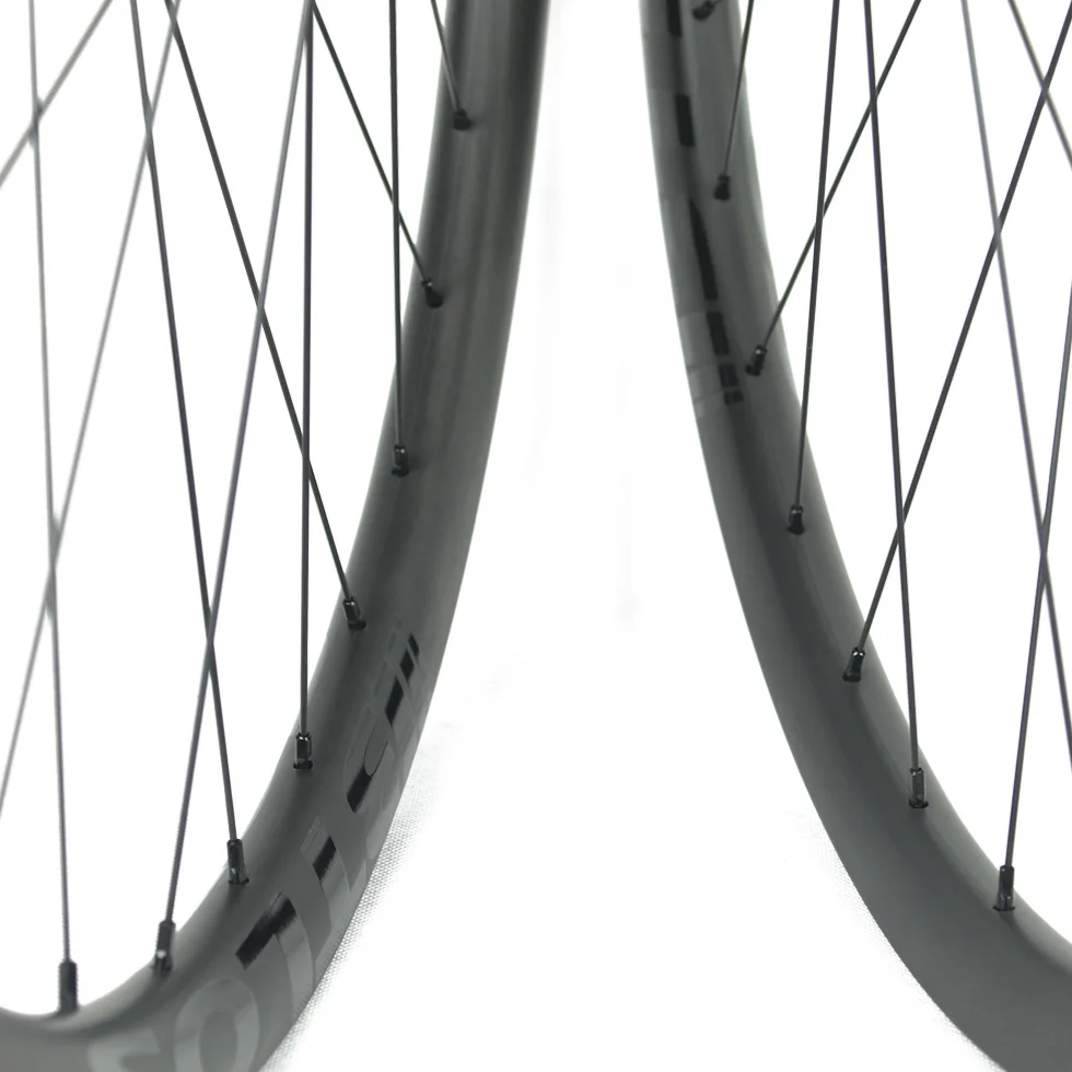 650B ассиметричные 24 мм внутренняя ширина горный велосипед Углеродные колеса с