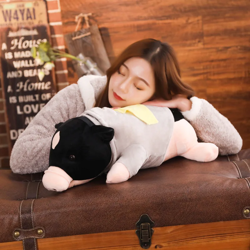 1 шт. Милая Свинья Кукла Плюшевая Игрушка Подушка для сна в одежде уродливая