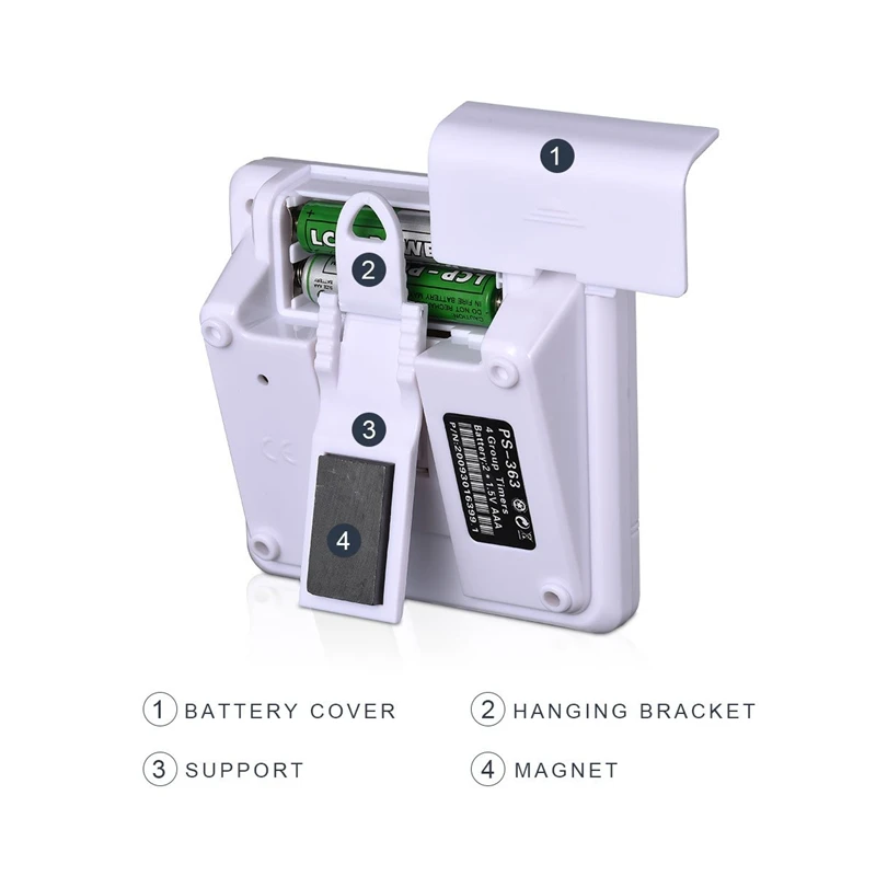 Цифровой таймер обратного отсчета 4 канала отсчет вверх вниз кухня приготовления